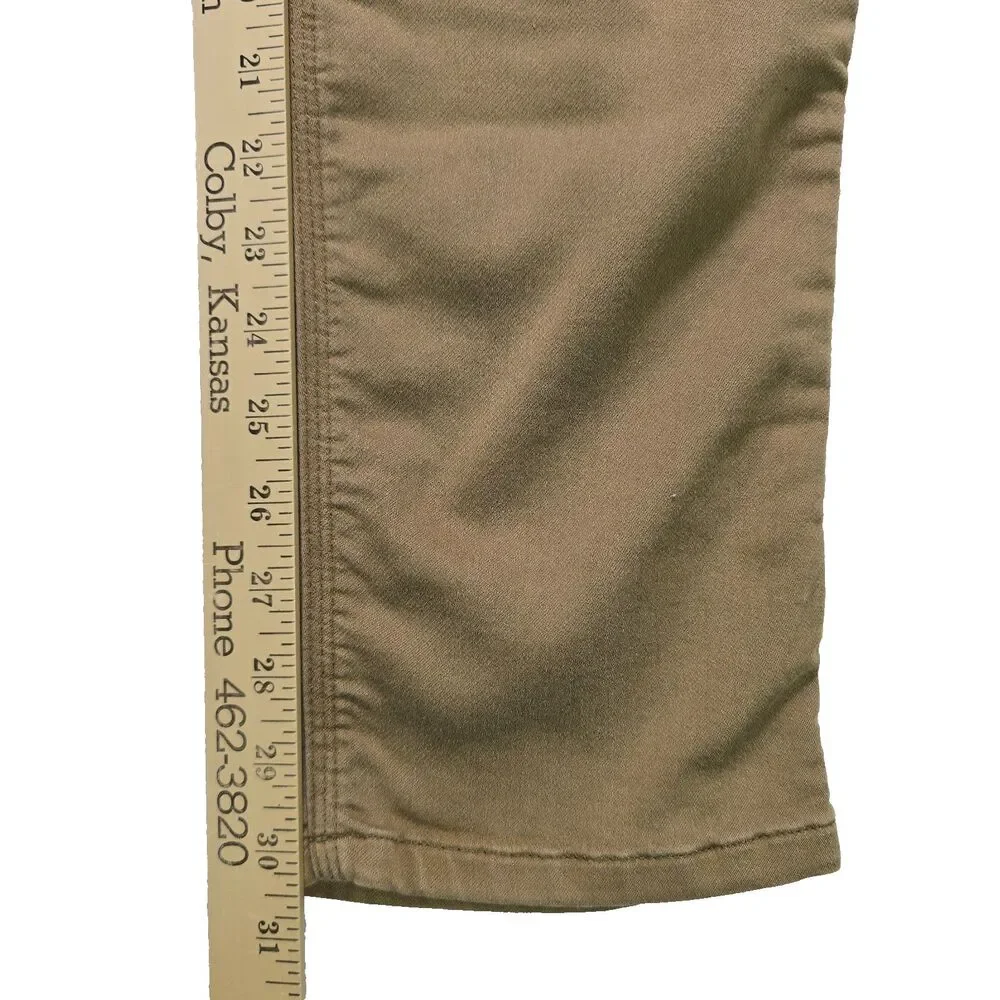 DU/ER No Sweat N2X Slim Fit Taper Pants Stretch 32x32 Men's Beige Chino DUER